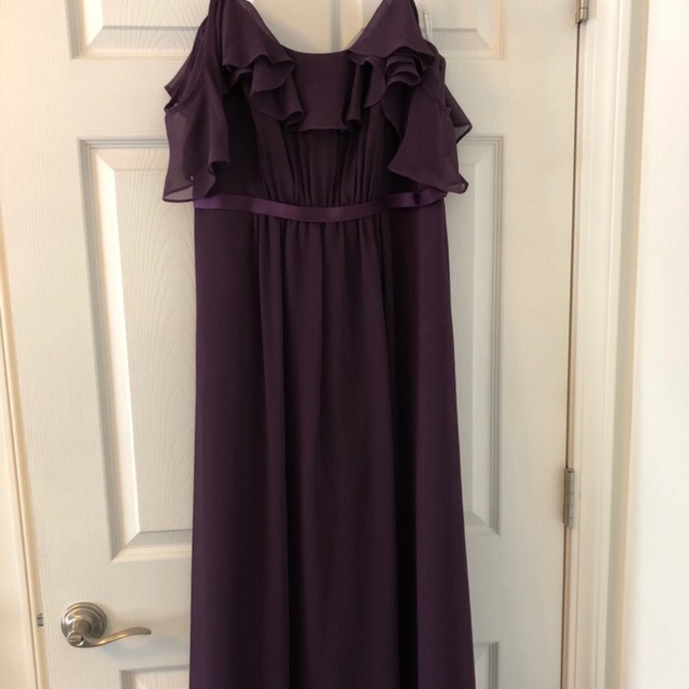 David’s Bridal Plum Bridesmaid Dress